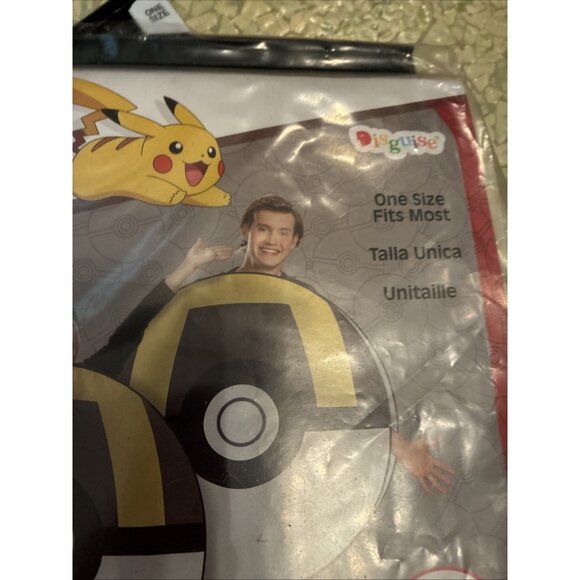 Disguise Pokemon Ultra Ball Costume Kids One Size Pikachu Pokeball Outfit - Picture 4 of 9